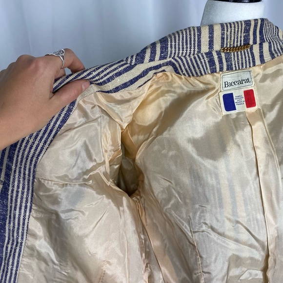 Vintage 70’s Linen Suit by Baccarat Fabric Woven in France. - Picture 8 of 14